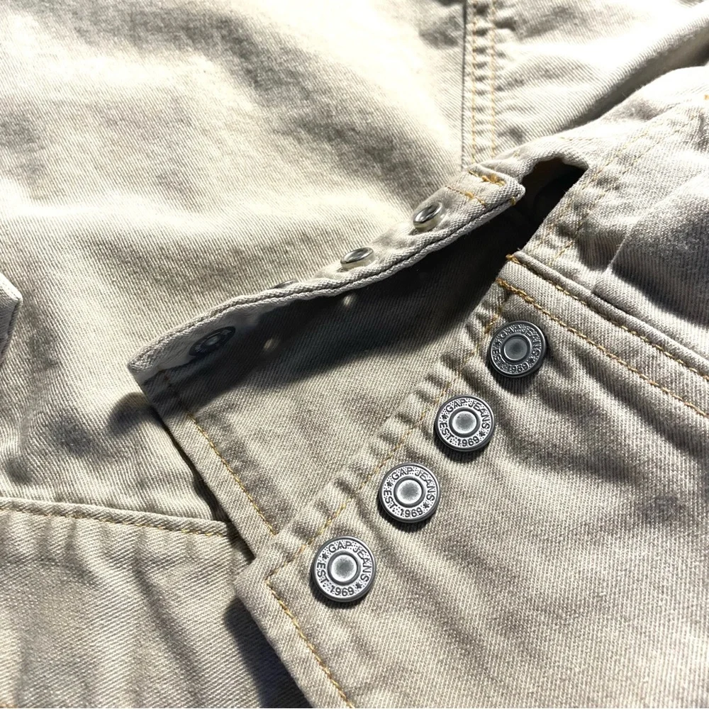 Gap, jean jacket, tan women’s medium - Picture 11 of 13